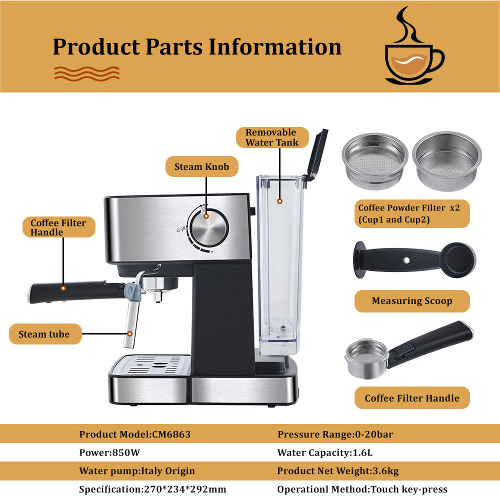 Espresso Coffee Maker Machine
