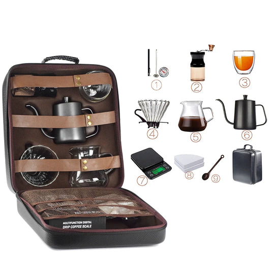 PU Bags Travel Coffee Set