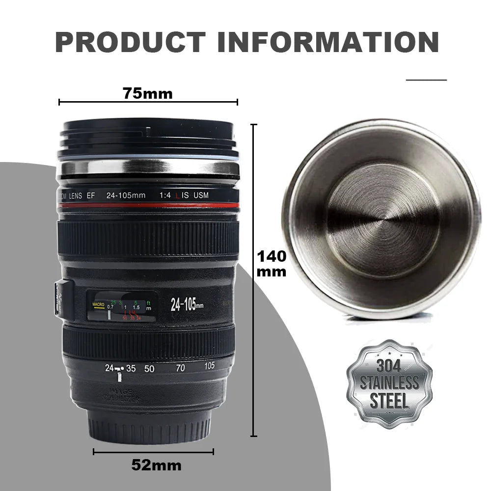 Camera Lens Coffee Mug Cup