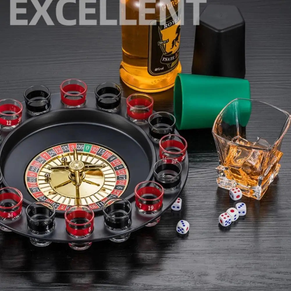 16 Shots Russia Turntable Shot Glass