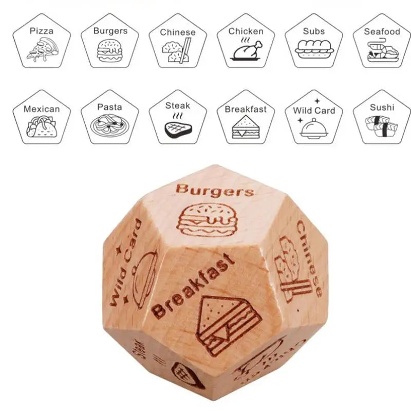 Decision Game Wooden Dice