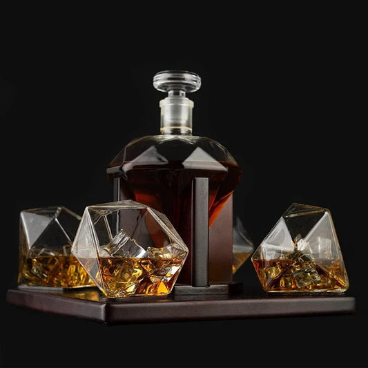 Diamond Whiskey and Wine Decanter