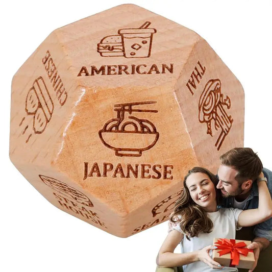 Decision Game Wooden Dice