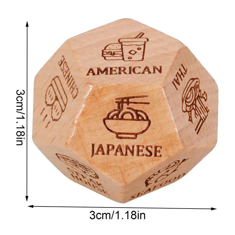 Decision Game Wooden Dice