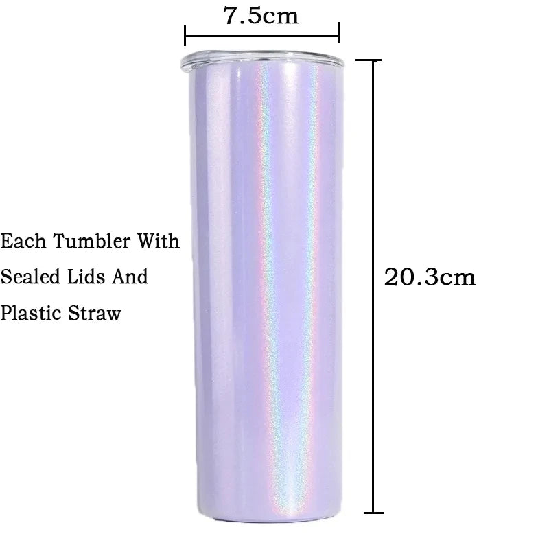 Glitter Straight Skinny Tumbler